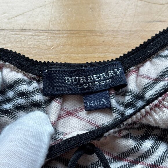 Burberry London Girls' Plaid Knit Top - Size140A - Picture 8 of 10